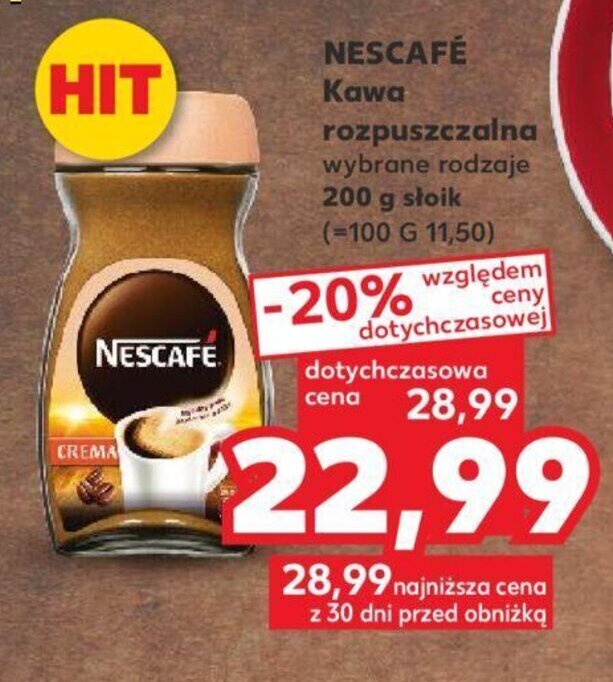 Kaufland NESCAFE Kawa rozpuszczalna 200g oferta
