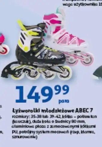 Auchan Łyżworolki abec 7 rozm. 39-42 oferta