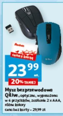Auchan Mysz bezprzewodowa qilive oferta