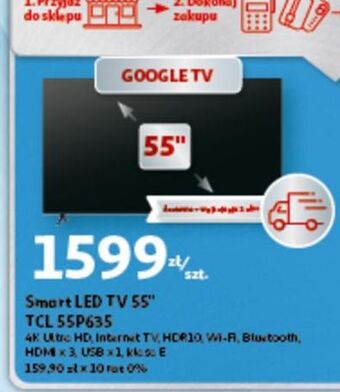 Auchan Telewizor 55 led 55p635 tcl oferta