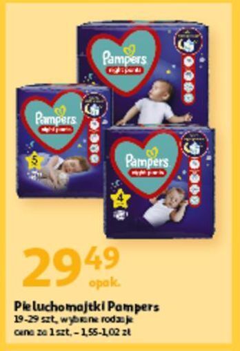 Auchan Pieluszki dla dzieci 4 pampers night pants oferta