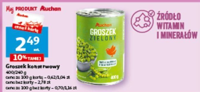 Auchan Groszek konserwowy auchan oferta