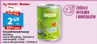 Auchan Groszek konserwowy auchan oferta