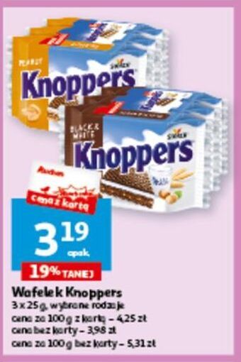 Auchan Wafelek black & white knoppers oferta