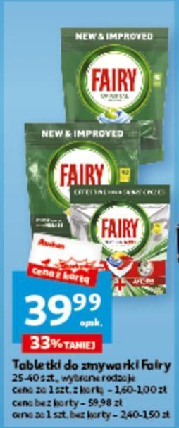 Auchan Tabletki do zmywarek lemon fairy all in 1 oferta