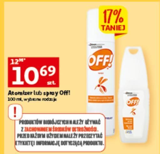 Auchan Aerozol z pompką na komary off! oferta
