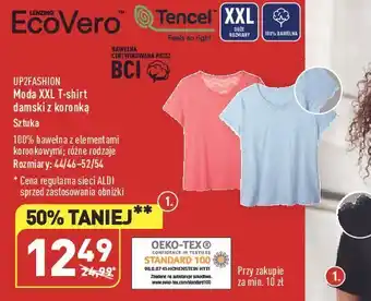 ALDI T-shirt damski z koronką 44-54 up2fashion oferta