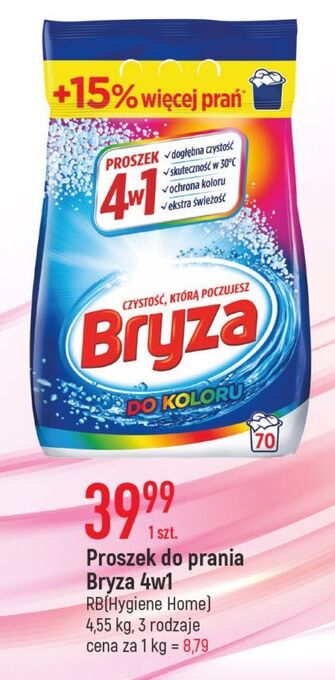 E.Leclerc Proszek do prania koloru 4w1 bryza oferta