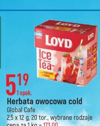 E.Leclerc Herbata na zimno strawberry & raspberry loyd tea the magic experience oferta