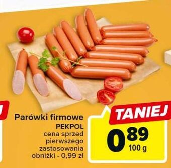 Carrefour Parówki firmowe pekpol oferta