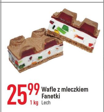 E.Leclerc Wafle z mleczkiem fanetki lech ciastka oferta