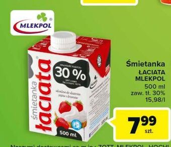 Carrefour Śmietanka 30 % łaciata oferta