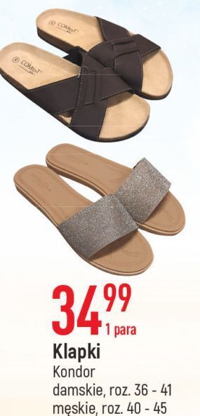 E.Leclerc Klapki damskie 36-41 kondor oferta
