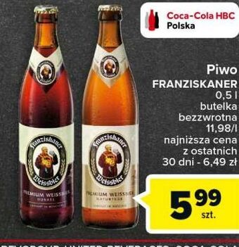Carrefour Piwo franziskaner hefe-weissbier dunkel oferta