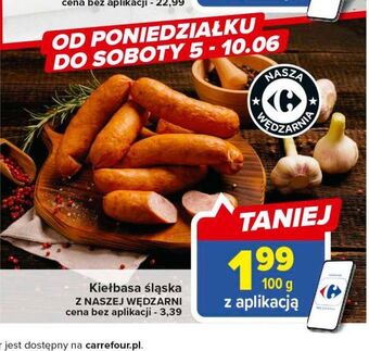 Carrefour Kiełbasa śląska nasza wędzarnia carrefour oferta