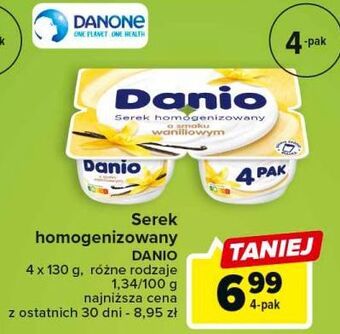Carrefour Serek wanilia danone danio oferta