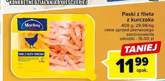 Carrefour Paski z fileta kurczaka morliny oferta