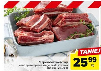 Carrefour Szponder wołowy oferta