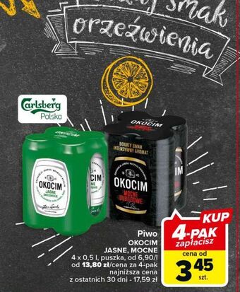 Carrefour Piwo okocim jasne okocimskie oferta
