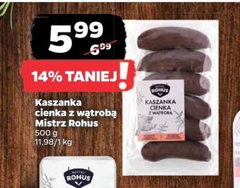 Netto Kaszanka cienka z wątrobą mistrz rohus oferta