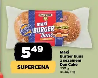 Netto Maxi burger buns z sezamem dan cake oferta