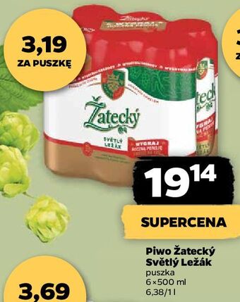 Netto Piwo zatecky svetly lezak oferta