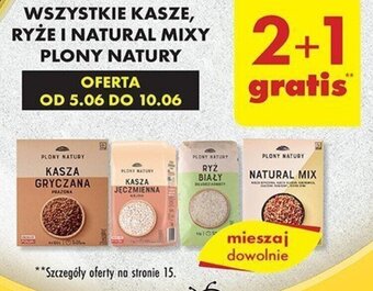 Biedronka WSZYSTKIE KASZE, RYŻE I NATURAL MIXY PLONY NATURY oferta