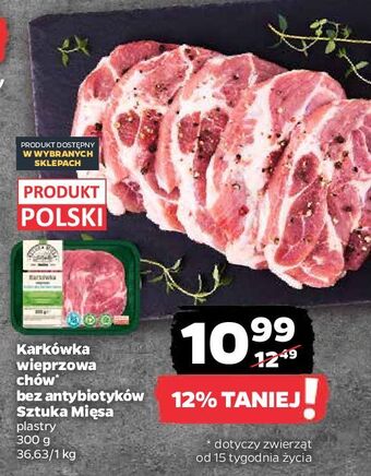 Netto Karkówka wieprzowa plastry sztuka mięsa netto oferta