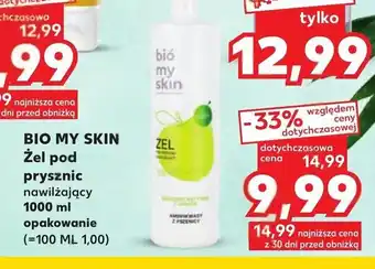 Kaufland BIO MY SKIN Żel pod prysznic nawilżający 1000 ml oferta