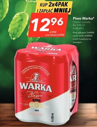 Lewiatan Piwo warka 4x500ml oferta