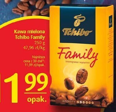 Delikatesy Centrum Kawa mielona tchibo family 250g oferta