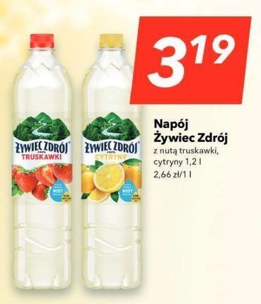 Lewiatan Woda żywiec zdrój z nutą truskawki, cytryny 1.2l oferta