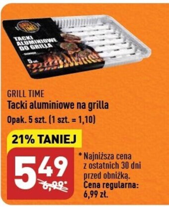 ALDI GRILL TIME Tacki aluminiowe na grilla Opak. 5 szt. oferta