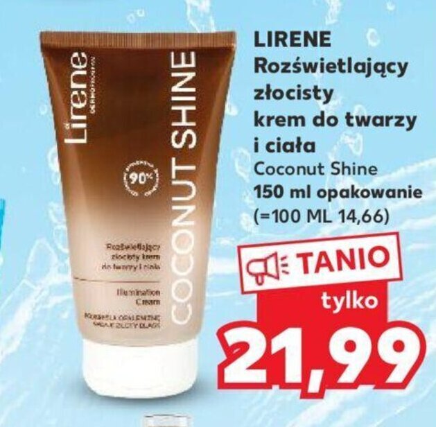 Kaufland Lirene Rozświetlający krem do twarzy i ciała 150ml oferta