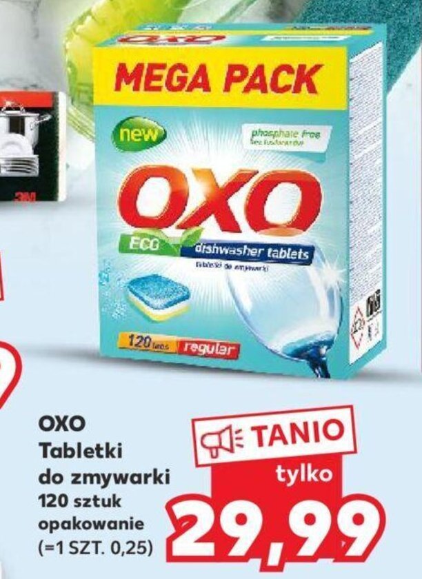 Kaufland OXO Tabletki do zmywarki 120 sztuk opakowanie oferta