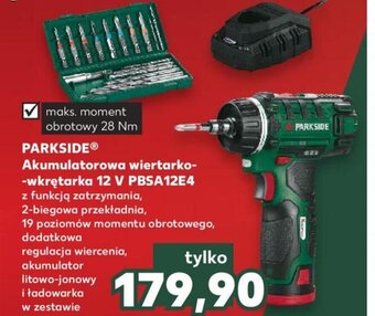 Kaufland PARKSIDEⓇ Akumulatorowa wiertarko--wkrętarka 12 V PBSA12E4 oferta