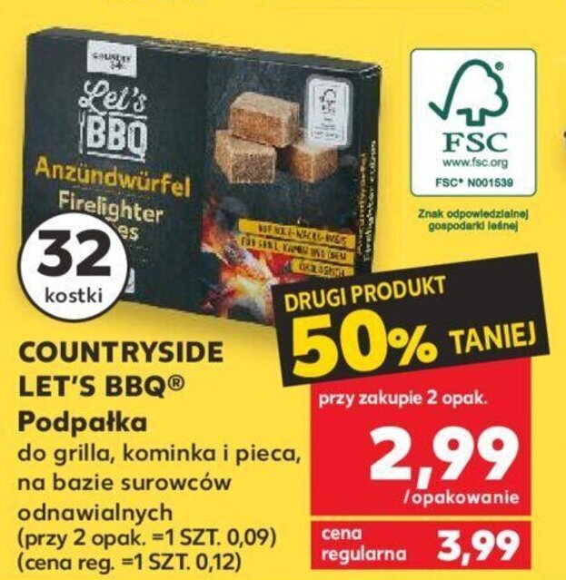 Kaufland LET'S BBQⓇ COUNTRYSIDE  Podpałka oferta