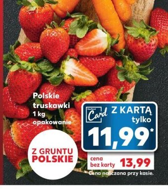 Kaufland Polskie truskawki 1 kg opakowanie oferta