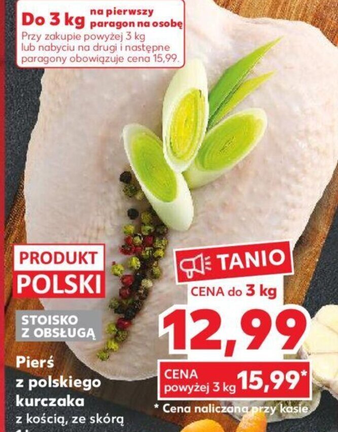 Kaufland Pierś z polskiego kurczaka oferta