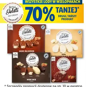 Lidl Bon Gelati Wszystkie lody taniej drugi, tańszy produkt oferta