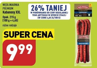 ALDI WĘDLINIARNIA PREMIUM Kabanosy XXL 215 g oferta