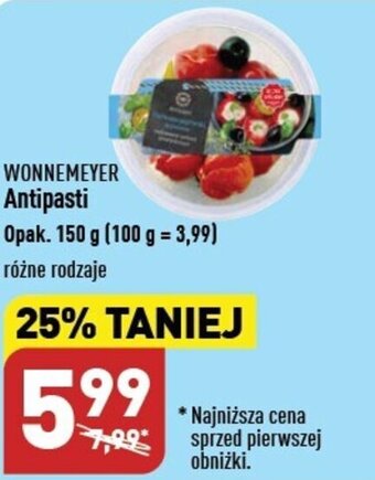 ALDI WONNEMEYER Antipasti 150g oferta