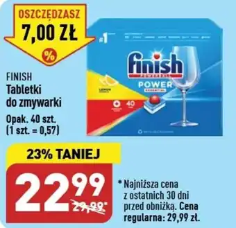 ALDI FINISH Tabletki do zmywarki 40szt. oferta