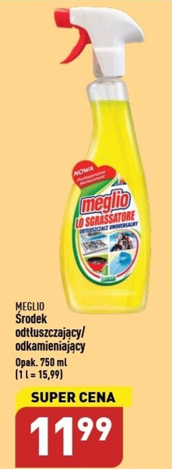 ALDI MEGLIO Środek odtłuszczający/ odkamieniający 750ml oferta