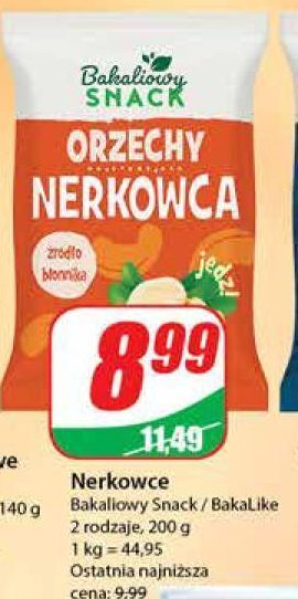 Dino Orzechy nerkowca bakaliowy snack oferta