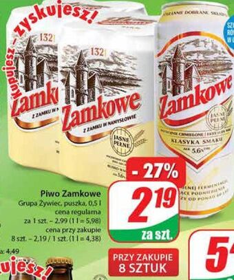 Dino Piwo zamkowe jasne pełne oferta