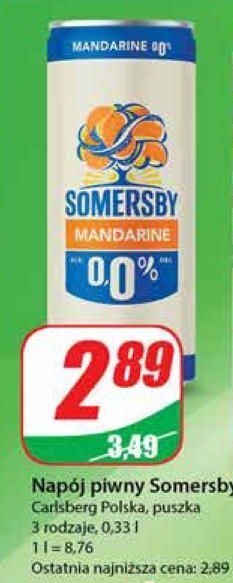Dino Piwo somersby mandarine 0.0% oferta