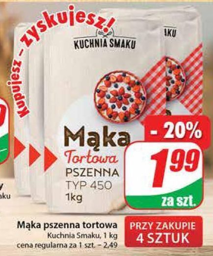 Dino Mąka pszenna tortowa typ 450 kuchnia smaku oferta