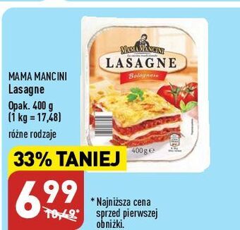 ALDI Lasagne bolognese mama mancini oferta