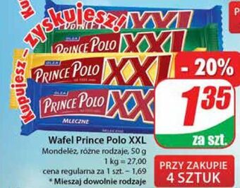 Dino Wafelek mleczny prince polo xxl oferta